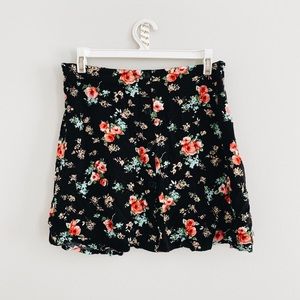 Floral Mini Skirt